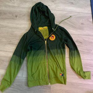 Aviator Nation Tie Dye Ombre Zip Up